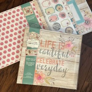 12”x 12” scrapbook life is beautiful celebrate everyday stickers crafting photos